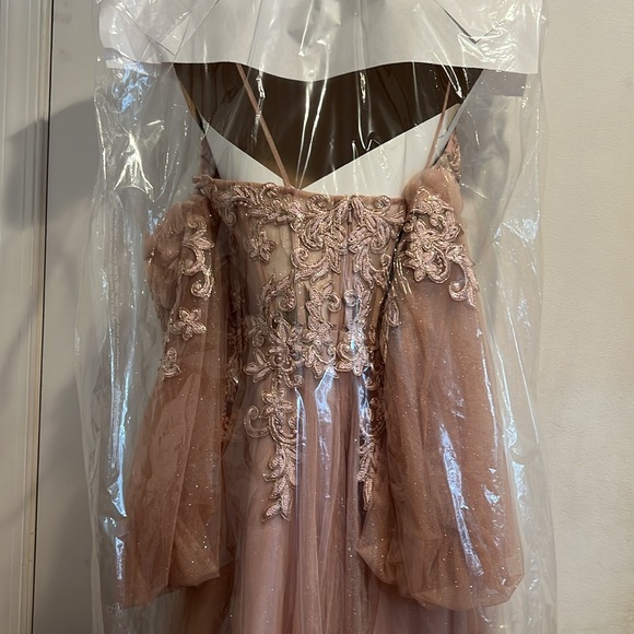 Boubou Detached Sleeves Sheer Corset Dress - Picture 9 of 11